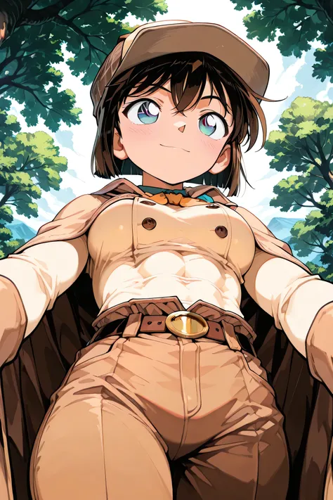 Masterpiece, highest quality, absurd, high resolution, eye reflection, (((masterpiece))), (8K, high resolution), manga, (alternate image), ((one woman, solo)), highly detailed CG, ((highest quality)), (Detective Conan \(style), Detective Conan \(style), De...