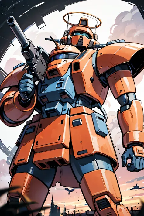 Please draw what you like.8k,MS-05, zaku 1, monoeye, gun,masterpiece ,amazing, dynamic production, extremely detailed, extremely beautiful and fain design extremely beautiful and fain colors, high resolution, cinematic style ,illustration, gundam,sci-fi, H...