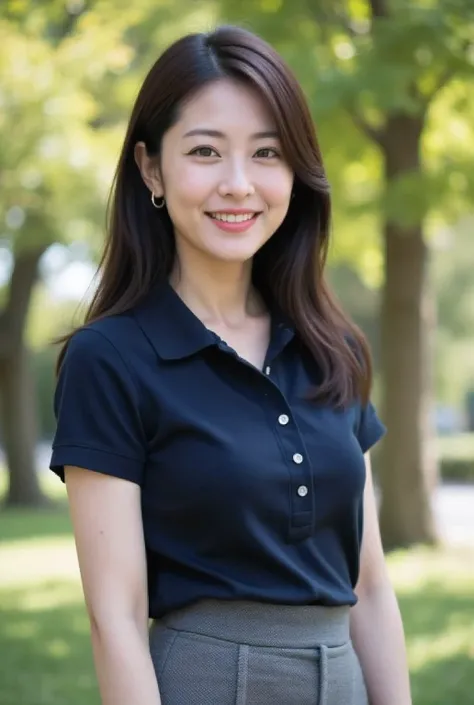 (masterpiece, photorealistic, natural shading:1.4)
(A very beautiful 28-year-old Japanese woman),
(A cute oval-shaped face:1.2),
(A gentle smile with slightly droopy eyes),
(A delicate figure, a voluptuous bust:1.3),
(Straight, medium-length, dark brown ha...