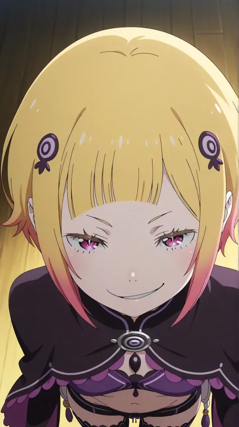 , Capella,re:zero
High quality , best quality , masterpiece, High Resolution , detailed face( LoRA: Capella),anatomically correct, detailed hairstyle( LoRA: Capella),anime Coloring
solo, 1 girl
,multicolored hair,blonde hair,short hair,pink eyes,
, purpl...
