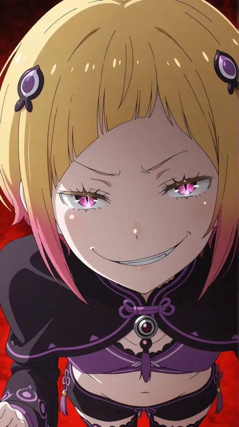 , Capella,re:zero
High quality , best quality , masterpiece, High Resolution , detailed face( LoRA: Capella),anatomically correct, detailed hairstyle( LoRA: Capella),anime Coloring
solo, 1 girl
,multicolored hair,blonde hair,short hair,pink eyes,
, purpl...