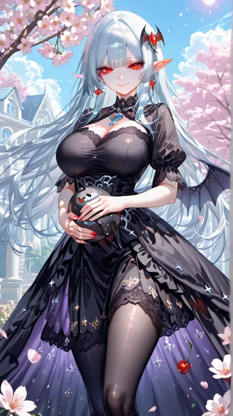 masterpiece,best quality,illustration,ultra detailed,hdr,Depth of field,colorfu),pottsness,iumu,Sheya, 1girl,solo,looking at viewer,very long hair,light blue hair,long straight hair,red eyes,blunt bangs,glowing eyes,pointy_ears,****,tsurime,Huge breasts,cl...