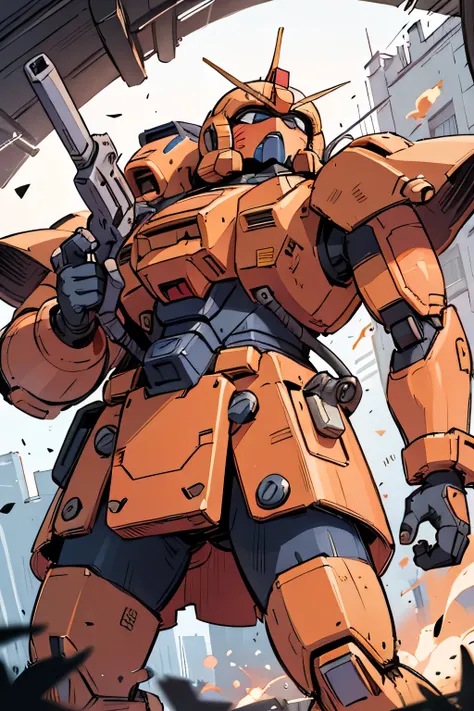 Please draw what you like.8k,MS-05, zaku 1, monoeye, gun,masterpiece ,amazing, dynamic production, extremely detailed, extremely beautiful and fain design extremely beautiful and fain colors, high resolution, cinematic style ,illustration, gundam,sci-fi, H...