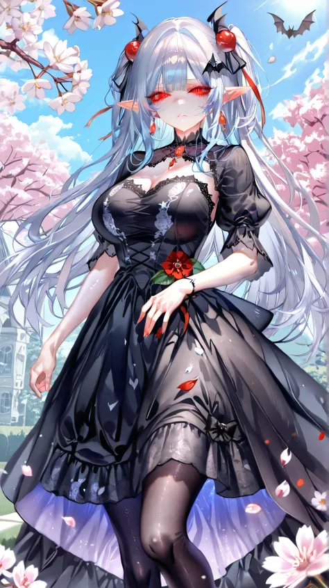masterpiece,best quality,illustration,ultra detailed,hdr,Depth of field,colorfu),pottsness,iumu,Sheya,1girl,solo,looking at viewer,very long hair,light blue hair,long straight hair,red eyes,blunt bangs,glowing eyes,pointy_ears,****,tsurime,Huge breasts,clo...