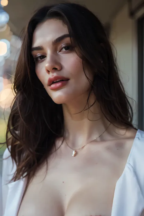 chest and face with cum