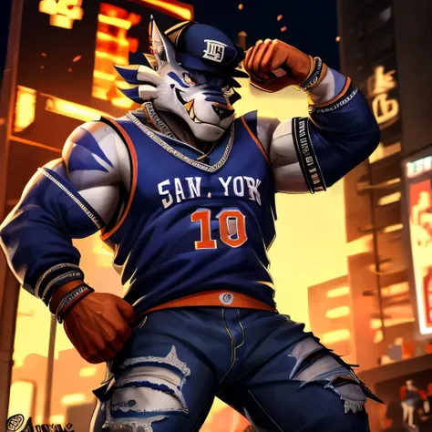 Garurumon,garurumon,digimon,,werewolf,male,aldult,alone, Solo, 4K,best quality,whole body, standing in a baddass pose.,Show arms muscles, (muscular, Athletic body:1.0), biceps, 弯曲biceps, anatomically correct,Delicate fur,pride,soft shadow, evil, crazy, ma...