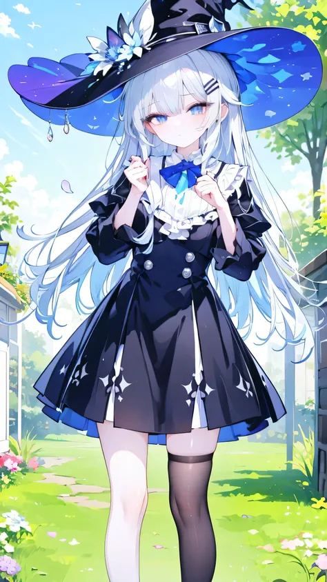 best quality, super fine, 16k, incredibly absurdres, extremely detailed, delicate and dynamic, elegant, calm and beautiful, the Greedy Witch Echidna, straight silver hair, bushy silver eyelashes, butterfly hair clip, captivating look, aroused expression, s...