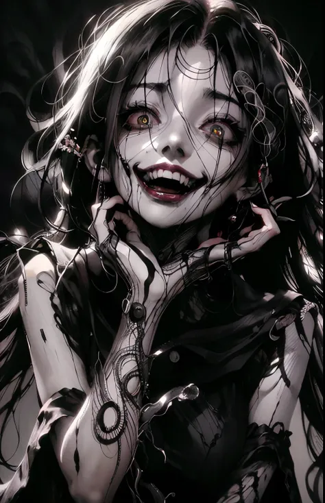 (A hyper-realistic), (Illustration), (Increased resolution), (8K), (Extremely detailed), (Best Illustration), (Beautiful and detailed eyes), (Best Quality), (ultra-detailliert), (masutepiece ), ( Wallpaper), (Detailed face), Solo, 1 girl, 5, Looking at Vie...