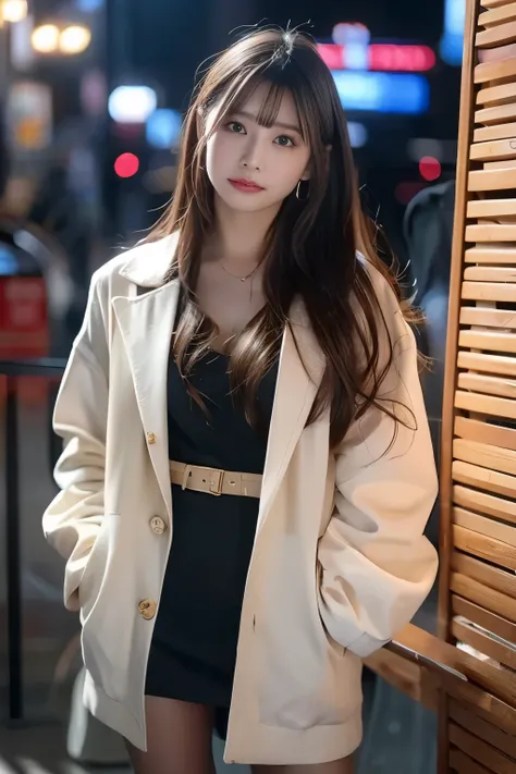 比類なき美貌とショートボブのスタイルで、アイドルらしいスマイルを放つ日本のアイドルの超高画質(UHD)フォトリアリスティック画像を制作します。彼女は、パリッとしたOLの制服に、OLシャツとタイトスカートを合わせ、エロチックな魅力を放っています。舞台は、きらめく光で満たされた星空の下の、幻想的な夜の遊園地。16K解像度とレイトレーシングを駆使し、超リアルなディテールでシーンを捉え、最高品質の影と被写界深度を表現します。自然な柔らかな光と映画のようなライティング技術を駆使し、まさに傑作と言えるプロ仕様の画像を制...