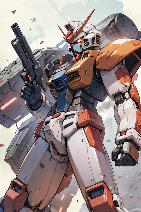 RX-78, Gundam, beam rifle, masterpiece, amazing, dynamic production, extremely detailed, extremely beautiful and fain design extremely beautiful and fain colors, high resolution, Cinematic style, illustration,sci-fi, HD, anime, 8k active, premium detailed,...