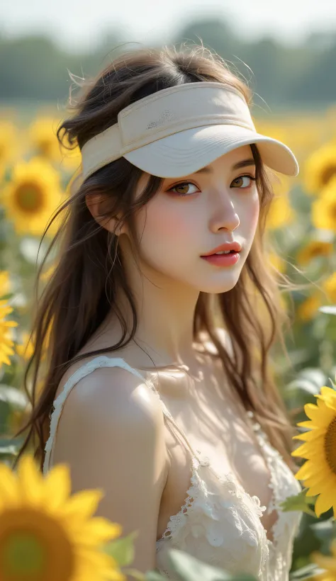 one female, ((Highest quality)), ((masterpiece)), (detailed), ((very detailed face)), High resolution photograph, full body portrait, slim face, pretty woman, (dark brown long hair), brown eyes, detail eyes, double eyelids, (Beautiful Delicate Eyes and Lip...