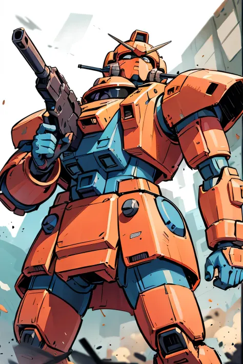 Please draw what you like.8k,MS-05, zaku 1, monoeye, gun,masterpiece ,amazing, dynamic production, extremely detailed, extremely beautiful and fain design extremely beautiful and fain colors, high resolution, cinematic style ,illustration, gundam,sci-fi, H...