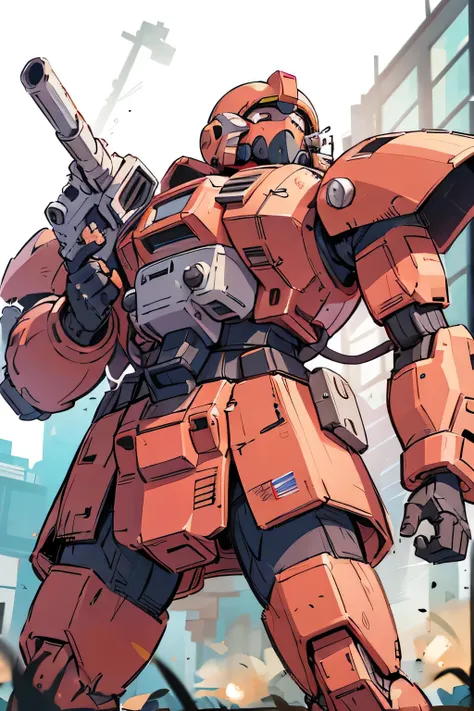 Please draw what you like.8k,MS-05, zaku 1, monoeye, gun,masterpiece ,amazing, dynamic production, extremely detailed, extremely beautiful and fain design extremely beautiful and fain colors, high resolution, cinematic style ,illustration, gundam,sci-fi, H...