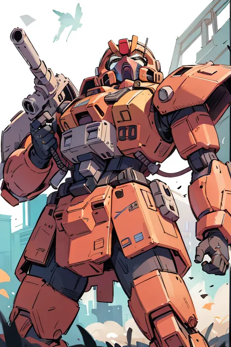 Please draw what you like.8k,MS-05, zaku 1, monoeye, gun,masterpiece ,amazing, dynamic production, extremely detailed, extremely beautiful and fain design extremely beautiful and fain colors, high resolution, cinematic style ,illustration, gundam,sci-fi, H...