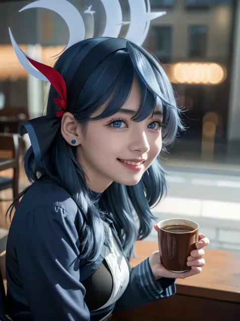 1girl, solo, cute japanese girl, idol, high school girl, (smile:1.2),
BREAK
(close up), sitting relaxed on chair, in a cafe, holding a cup with one hand,
BREAK
(huge breasts:1.75, sagging breasts(, nipples under clothes,
BREAK
(film grain:1.5), 8K raw phot...