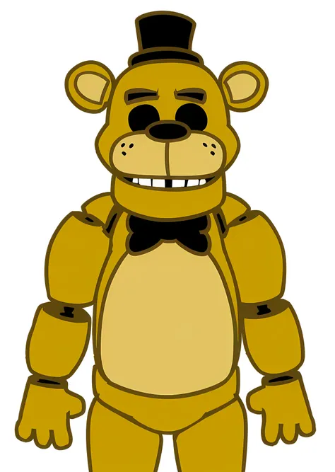 A creepy animatronic golden bear (GOLDEN FREDDY DE FNAF)