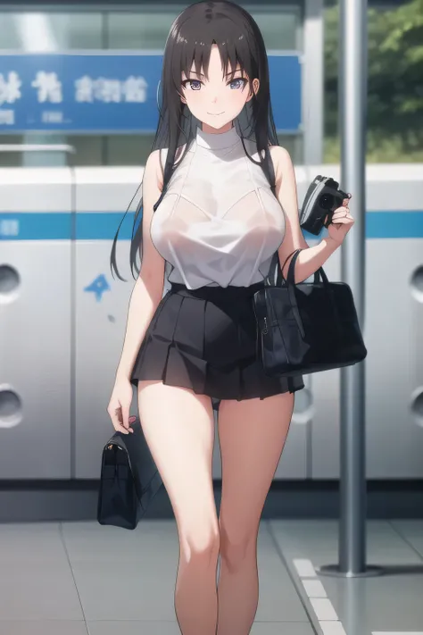 The face is very important,nice smile, My hair，Big breastsをさらにさらにBig breastsに描いて下さい,My nipples are pointed、It's see-through when it's wet,nice smileの20歳の成人女性，長い黒My hairを描いてください，Big breastsをさらにBig breastsに描いて下さい,Big breastsでもウエストが細い，nice smile，Can you draw ...
