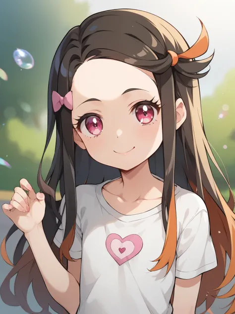 score_9, score_8_up, score_7_up, score_6_up, Source_Anime, nsfw，young little kindergarten girl、baby-like face， big head，round face，skinny:1.3，Kamado Nezuko，panties in your hand，baby-like face、she's smiling、very flat chest、short figure、Little elementary sch...