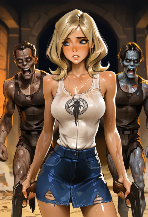 masterpiece, best quality, very aesthetic, movie quality, depth of field,soft saturation, focused subject, ,official style, shiny skin, secret mission, 1girl,, wavy blonde hair, blonde hair, long hair, ((blue eyes)), dark hair roots,, ( glossy-skinned fema...