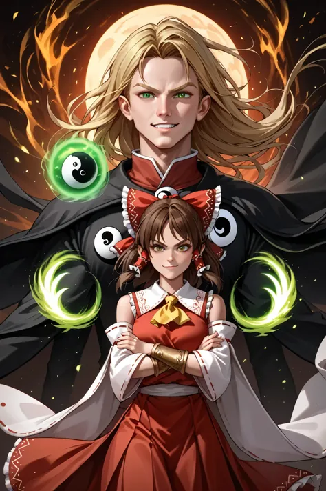 score_9, score_8_up, score_7_up, masterpiece, high quality,
BREAK
1man and 1woman, looking at each other, dark woods background,
BREAK
kelta, elf, 1man, long hair, blonde hair, blonde eyebrows, green eyes, (pointy ears:0.6), pauldrons, cape, magic, wizard,...