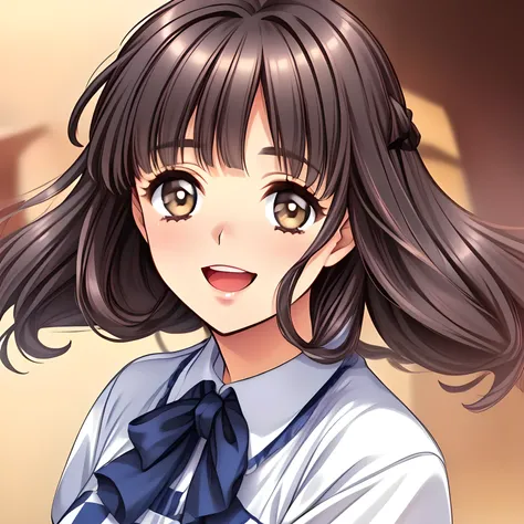 (highest quality, masterpiece:1.2), highest quality, High resolution, 1080p, 8K, (My beautiful pretty girl friend is (walking beside me), turning to me, looking me up, hypnotizing me by neat beauty, ((laughing at me)), (love-story comic heroines), (intelli...