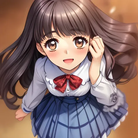 (highest quality, masterpiece:1.2), highest quality, High resolution, 1080p, 8K, (My beautiful pretty girl friend is (walking beside me), turning to me, looking me up, hypnotizing me by neat beauty, ((laughing at me)), (love-story comic heroines), (intelli...