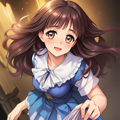 (highest quality, masterpiece:1.2), highest quality, High resolution, 1080p, 8K, (My beautiful pretty girl friend is (walking beside me), turning to me, looking me up, hypnotizing me by neat beauty, ((laughing at me)), (love-story comic heroines), (intelli...