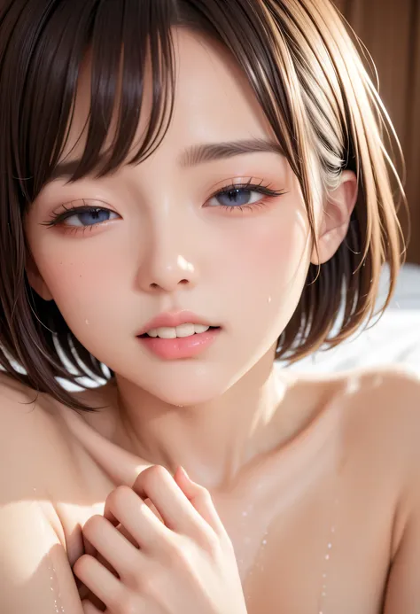 【【 Lie down】】、【Place your hands on your genitals 】、【【 masturbate】】、 【 Gnashed Teeth 】、beautiful details girl、Beautiful and delicate eyes, huge file size, high resolution, very detailed, highest quality, [Masterpiece:1.6], very detailed, CG, Finely, highest...