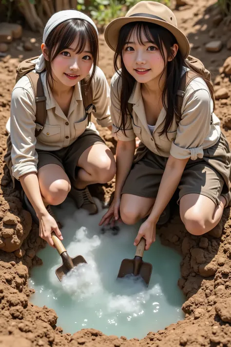温泉を掘り当てたっ !!