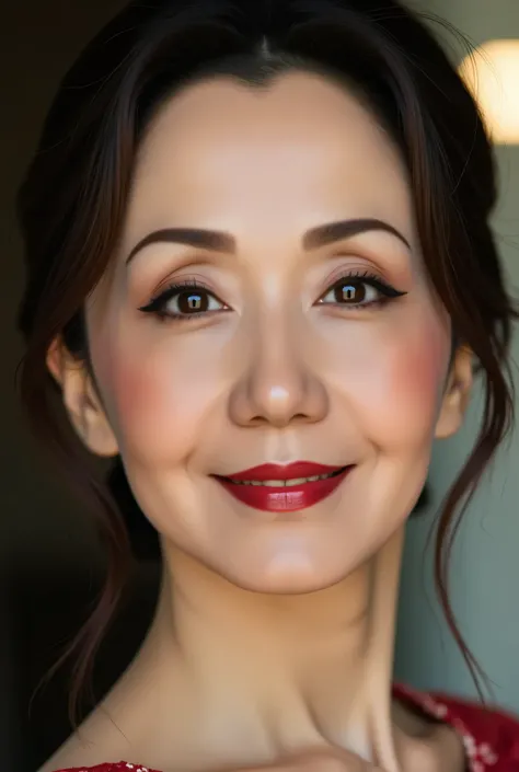 looking at viewer, slightly smile, beautiful skin, beautiful eyes, masterpiece, Super Details, Best lighting, Realistic and Realistic Pictures, high definition RAW color picture, highly detailed eye, 