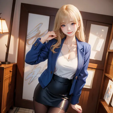 (masterpiece,best quality: 1.4),(8k,raw photo,photo realistic:1.2),shiny skin, detailed skin,detailed face,detailed eyes,Japanese idol,beautiful face,One beautiful woman,very beautiful Japanese woman,well-defined face,necklace and earrings,(large breasts:1...