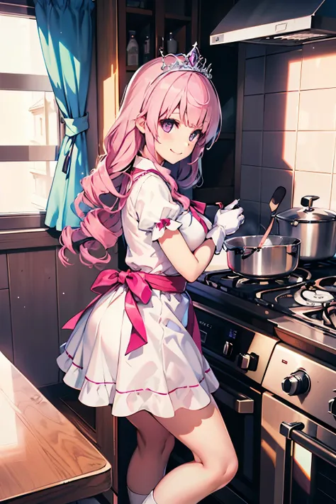 High Quality,4K real,Detailed Explanation,最High Quality,Studio Lighting,clear focus for December,Physically Based Rendering,Detailed Explanation, Brilliant Color Scheme ,big pink twin drill,cat-like eyes ,white skin,PURPLE EYES,Shining eyes,Cute girls,I ha...