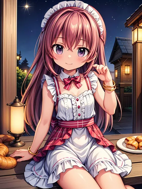 Highly detailed, high quality, masterpiece, beautiful, (all photo shooting), girl  student, perfect eyes, light brown eyes, light eyes, blushing face, happy face, cat girl, sitting, big thighs, medium chest, short stature, long hair, lilac hair, with brace...