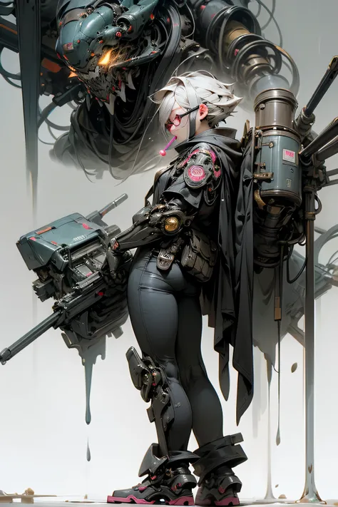 (three views of character:1.2), (three views of the same character in the same outfit:1.2), full body, front, side, back, front view, side view, back view, front view of girl, side view of girl, back view of girl, young female tactician inspired by K-pop i...