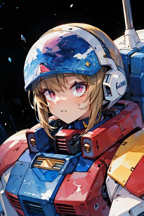 (masterpiece),(best quality),(Very detailed),(High resolution),((watercolor)),(Anime Style),8k,Hard Edge,robot,機動戦士Gundam,Gundam,RX78-2,((Twin Eye)),(watercolor画の飛沫、Oozing、Blurry、Blotting、Effective use of fading techniques),8k, premium performance, premium...