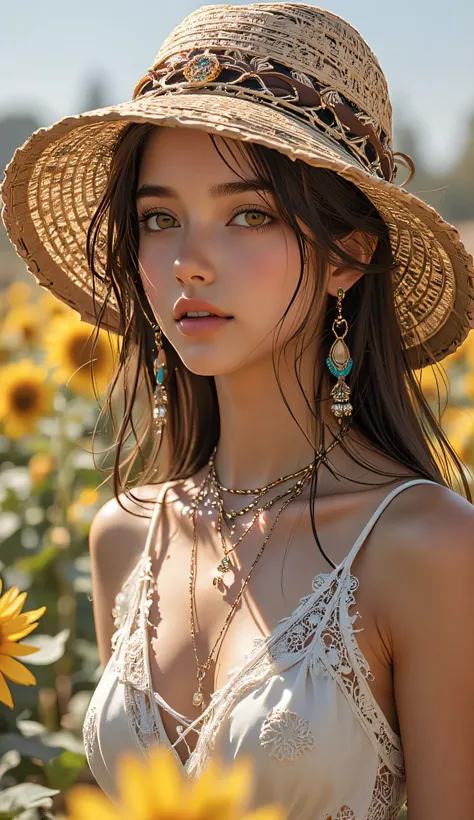 one female, ((Highest quality)), ((masterpiece)), (detailed), ((very detailed face)), High resolution photograph, full body portrait, slim face, pretty woman, (dark brown long hair), brown eyes, detail eyes, double eyelids, (Beautiful Delicate Eyes and Lip...