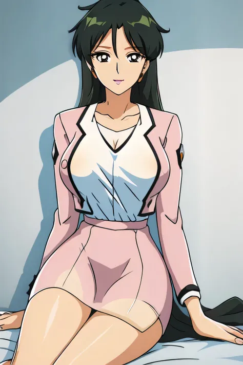 もっと大きな巨乳をPlease draw it,Can you see through her nipples、can you see through her nipples,Could you shorten the length of the micro mini skirt,椅子にsitting女性は描けますか,I'm depicting her expression more delicately,face is absolutely necessary,white panties,Panchira...