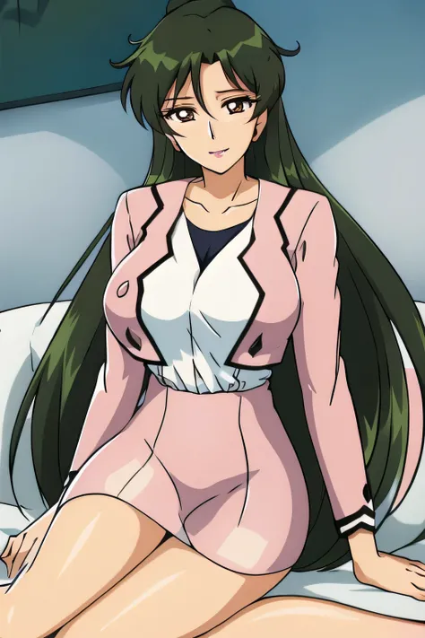 I'm sitting with both legs open,I can see black panties,もっと大きな巨乳をPlease draw it,can you see through her nipples、can you see through her nipples,can you shorten the length of the miniskirt,椅子にsitting女性は描けますか,I'm drawing her expression more delicately,face i...