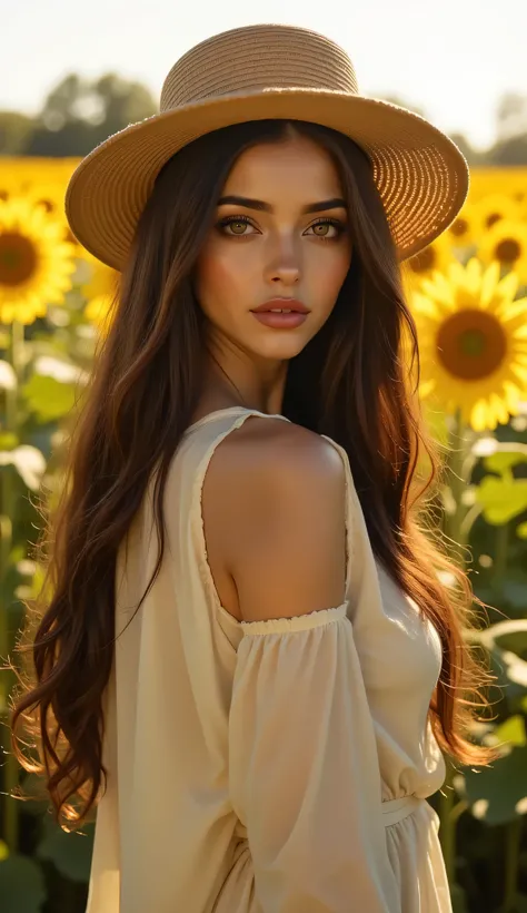 one female, ((Highest quality)), ((masterpiece)), (detailed), ((very detailed face)), High resolution photograph, full body portrait, slim face, pretty woman, (dark brown long hair), brown eyes, detail eyes, double eyelids, (Beautiful Delicate Eyes and Lip...