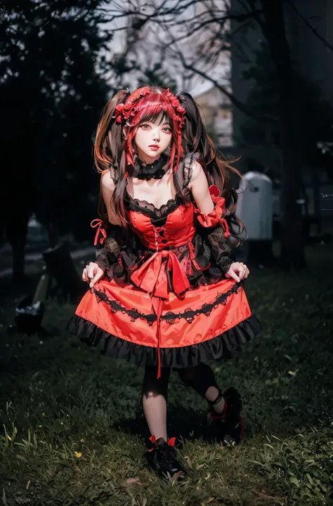 (( TOKISAKI KURUMI_DATE A LIVE)) photorealistic)),(highlight hair)), Light reflection, (( HD )),((upper body)), (((best quality, masterpiece))), (masterpiece) (best quality) (detail) (8k) (HDR) (wallpaper) (cinematic lighting) (sharp focuasterpiece, best q...