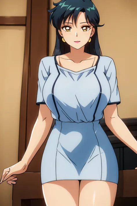 face is absolutely necessary, Please draw expressions more delicately,spread your legs and look at dark blue panties,(by myself),(yellow shirt),( Blue Jeans Mini Skirt)( dark blue panties ),That work is excellent enough, don't cut your face because ...