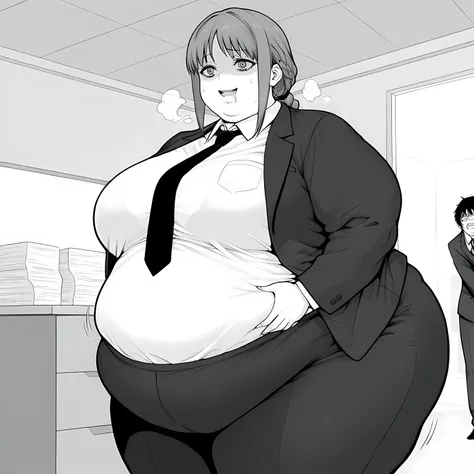 amazing quality,very aesthetic,absurdres,best quality,newest,masterpiece,4k resolution, absurdres, highres, detailed background, 
 1girl,  solo, hand on own stomach, sweat, leaning backward, nervous,  , score_9 , score_8_up , score_7_up , source_anime , ma...