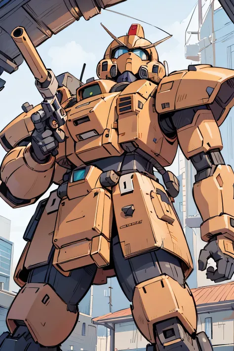 Please draw what you like.8k,MS-05, zaku 1, monoeye, gun,masterpiece ,amazing, dynamic production, extremely detailed, extremely beautiful and fain design extremely beautiful and fain colors, high resolution, cinematic style ,illustration, gundam,sci-fi, H...