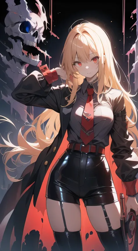 Nightmare Hunter
Hunting for the source of distorted and terrifying nightmares、Seal it！imagine that figure to your heart's content dark　thighs　skull

