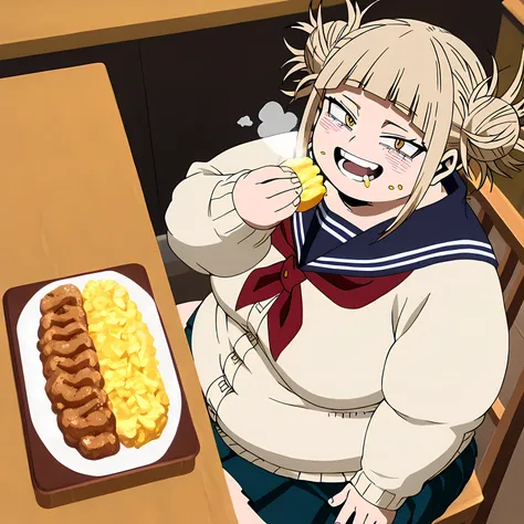 , toga himiko, my hero academia
High quality ,  best quality , masterpiece,  High Resolution , detailed face( LoRA: toga),anatomically correct, detailed hairstyle( LoRA: toga),anime Coloring
solo, 1 girl
bangs, blonde hair, yellow eyes, blunt bangs, hair b...