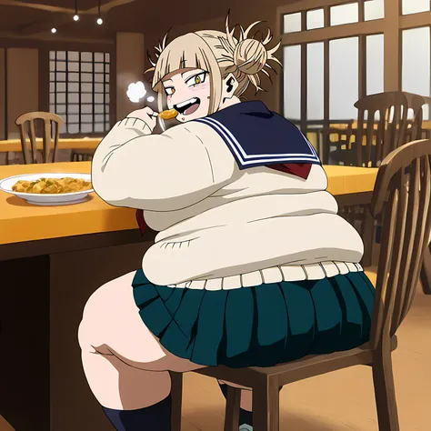 , toga himiko, my hero academia
High quality ,  best quality , masterpiece,  High Resolution , detailed face( LoRA: toga),anatomically correct, detailed hairstyle( LoRA: toga),anime Coloring
solo, 1 girl
bangs, blonde hair, yellow eyes, blunt bangs, hair b...