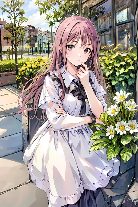  in the seat. Old-fashioned smile.  flower.  __flower__. four seasons. Bokeh. close.
 beautiful body,  beautiful skin. oily skin.   very delicate and beautiful  . very well detailed .  Clear Eyes. 
光がShine.  mystical atmosphere .  Grant Light.
 Milky Way. ...