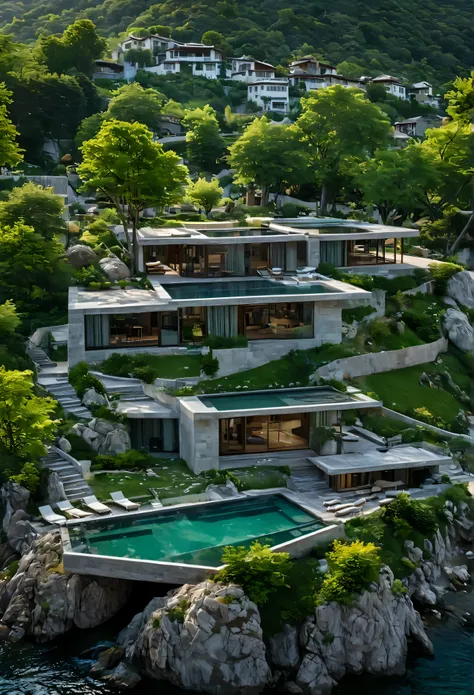 MASTER PIECE, modern, the resort is on the hills ,squares, urban landscape, cars, people, streets, reality, RAW photo, (high detailed skin:1.3), 8k uhd, dslr, soft lighting, ultra quality, film grain, Fujifilm XT3, sharp image, best qualitym, authentic, hi...