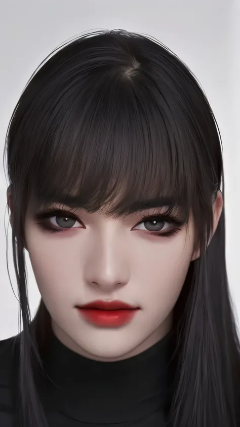 (Photorealistic: 1.5),slim face,(sharp chin : 1.1),retain head shape,highly detailed,high quality,high resolution portrait,small slim lips