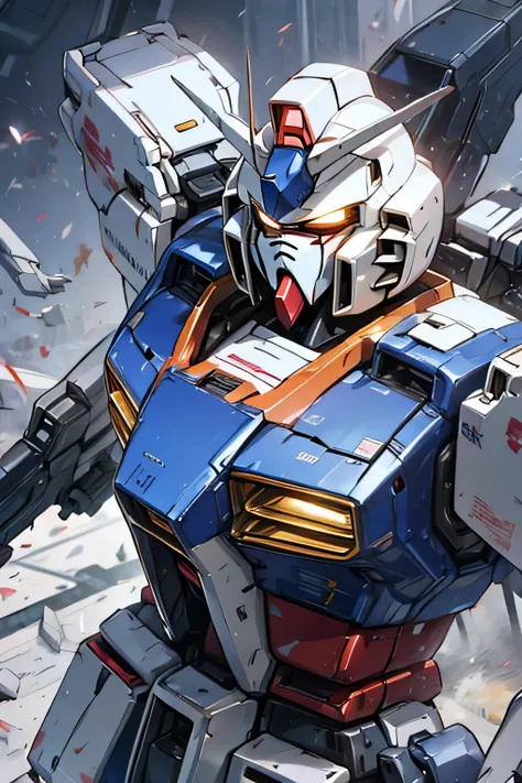 RX-78, Gundam, beam rifle, masterpiece, amazing, dynamic production, extremely detailed, extremely beautiful and fain design extremely beautiful and fain colors, high resolution, Cinematic style, illustration,sci-fi, HD, anime, 8k active, premium detailed,...